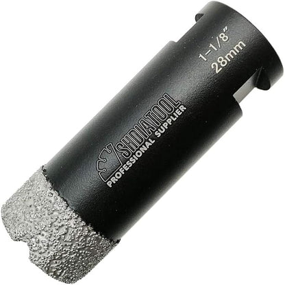 SHDIATOOL Diamond Core Drill Bits 1-1/8 Inch for Porcelain Ceramic Tile Marble Brick Vacuum Brazed Hole Saw 28mm