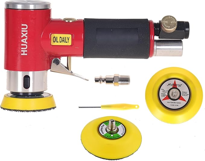 2 3-inch Mini Orbital Sander da sander Air Dual Action Sander Air Polisher Super Smooth and Swirl Freely High Speed for Auto Body Work