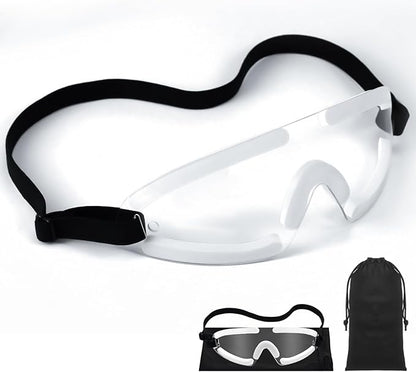Kingdder Eye Shield Clear Eye Shield for Sleeping Protective Goggles with Adjustable Strap and Soft Padding, Sensitivity of The Eyes to Light, Storage Bag(1pcs)