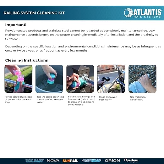 Atlantis E0100-K001 Railing System Cleaning Kit