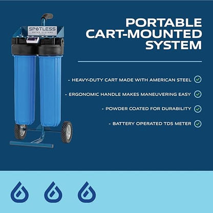 Spotless Water Systems - DIC-20, Simple Window, Solar Panel, RV & Car Wash System, Works for All Vehicles, Motorcycles, Bikes, Boats, Planes, Yachts, Towel Drying Eliminated