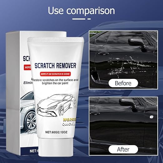 Nano Sparkle Cloth Car Scratch Remover Paste for Vehicles, 2025 Upgrade Car Scratch Repair Kit to Erase Car Paint Scratches, Water Spots，Scuff Repair Polishing Wax Kit (2pcs(White))
