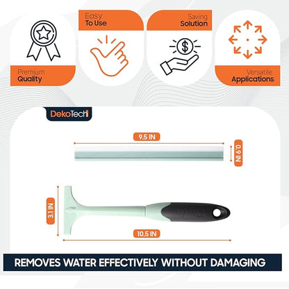 Soft TPR Series Window Squeegee – Multi-Purpose Glass Cleaner, Soft Silicone Blade, Non-Slip Handle for Windows, Mirrors, Car Glass, and Bathroom Surfaces