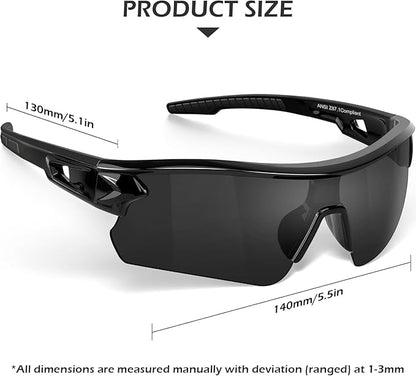 OXG 3 Pack Work Safety Glasses for Men Women, ANSI Z87.1 Scratch Impact Resistant Protective Eyewear for Industrial Shooting