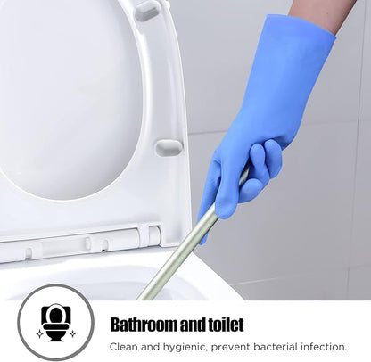 IUCGE Rubber gloves dishwashing 2 or 4 Pairs for Kitchen,Cleaning gloves for household Reuseable.