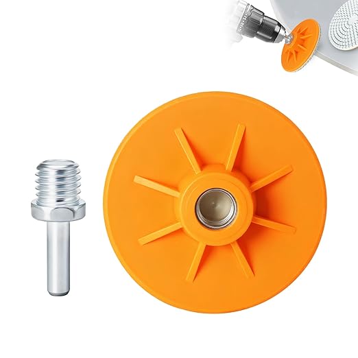 ACFAN 4" Diamond Polishing Pads: Grind, Sand & Polish Concrete, Stone, Tile & More. Universal Fit for Angle Grinders/Drills (5/8"-11). Wet/Dry Application Discs for Granite, Marble, Ceramics.(1PC)
