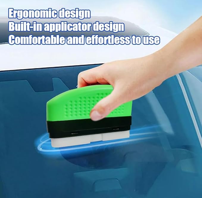 2026 Upgrade 2.0 Clear Vision Glass Cleaner, Oil Film Cleaning Brush for Automotive Windows, Clearvision Cars Windshield Cleaner Tool, Universal Cleaning Wipe Board (Upgrade)