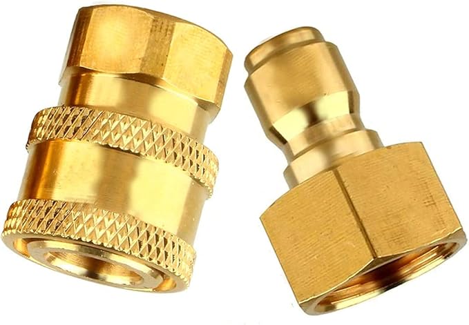 Pressure Washer Adapter Set,M22 Female Thread Fitting, 3/8" Quick Connect kit,5000 PSI