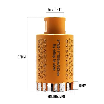 2 Inch Diamond Electroplated Dot Protection Diamond Core Drill Bits for Stone Granite (E-B-50mm)