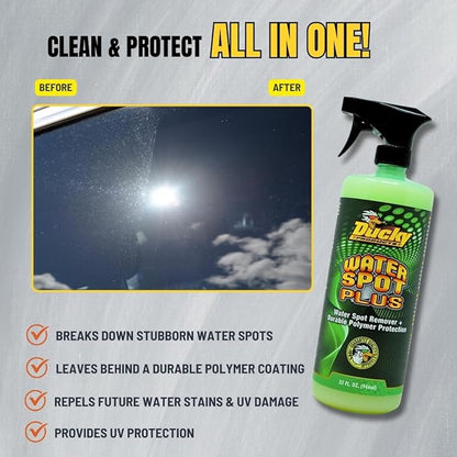 DUCKY PRODUCTS Water Spot Plus: Spray with Wax for Boat, Car, Motorcycle & RV Exterior Detailing, 32 oz