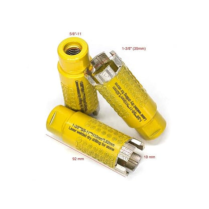 OSTEK 1-3/8'' Diamond Electroplated Dot Protection Diamond Core Drill Bits for Stone Granite