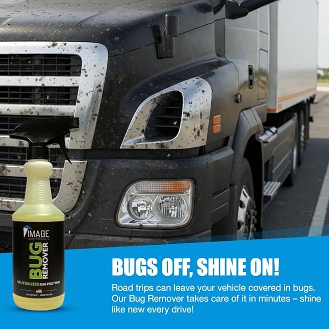 Image Wash Products Bug Remover – Best Bug Remover for Cars/Truck Exterior | Bug Cleaner for Vehicles, Car Bug Remover Spray, Bug Off Car Cleaner, Bug Wash for Cars (16 Fl Oz)