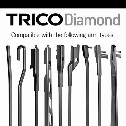 TRICO Diamond™ (25-2221) 22 Inch & 21 Inch pack of 2 High Performance Automotive Replacement Windshield Wiper Blades For My Car Super Premium All Weather Beam Blade for Select Vehicle Models