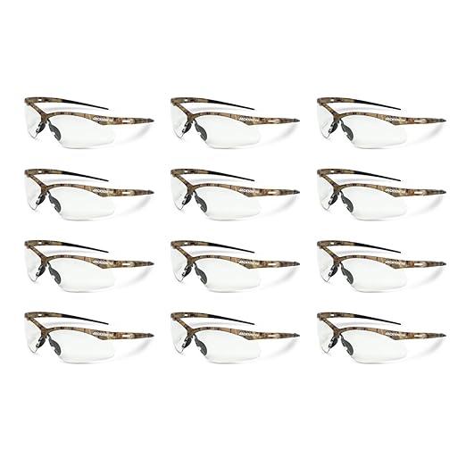 Jackson Safety SG Safety Glasses – Eye Protection for Men and Women – ANSI Z87.1 (Pack of 12)