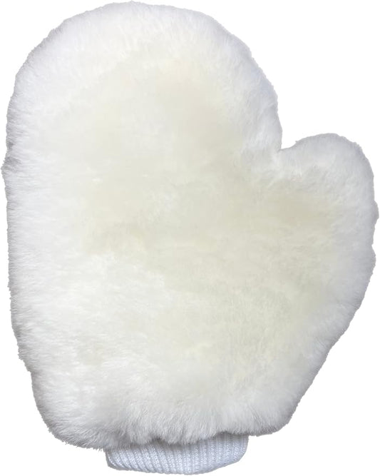 Tru Lamb Natural Lambskin Wool Car Wash Mitt - Large Sheepskin for Wet and Dry Applications and Painters (1)