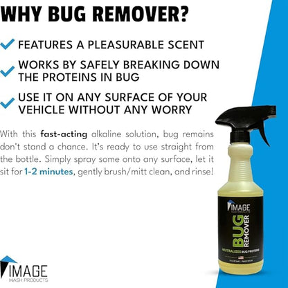 Image Wash Products Bug Remover – Best Bug Remover for Cars/Truck Exterior | Bug Cleaner for Vehicles, Car Bug Remover Spray, Bug Off Car Cleaner, Bug Wash for Cars (16 Fl Oz)