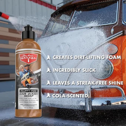 Jay Leno's Garage Gabriel Iglesias “Fluffy Edition” 7-Piece Complete Car Wash & Detailing Kit; Premium Microfiber Towels, Tire Shine, Interior Cleaner & Car Wax Ultimate Auto Care Gift Set