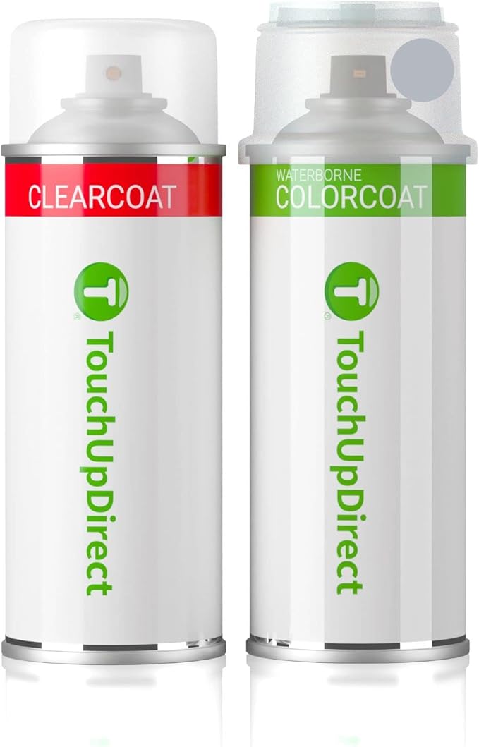 TouchUpDirect JS/M7432A Iconic Silver Compatible with Ford Exact Match Touch Up Paint Aerosol - Essential Kit