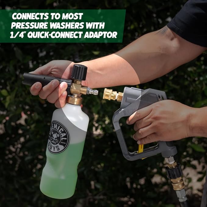 Chemical Guys EQP_310 TORQ Professional Foam Cannon Max Foam 8, (Great for Cars, Trucks, SUVs, Motorcycles, RVs & More) 32 oz Bottle