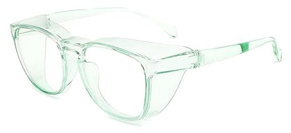 Alsenor Safety Glasses Anti Fog Goggles Protective Eyewear Blue Light Blocking Anti Dust UV Protection Glasses For Men Women (Jade)