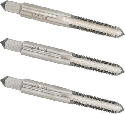 3/8"-24 UNF Hand Tap Right Hand, 3/8 x 24 Threading Hand Tap 3Pcs