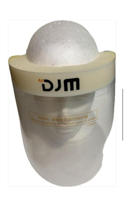 PRIME GUARD (12 PACK) DJM Protective Disposable Adjustable Hazmat PPE Face Shield, 14"x 10" Protective Clear Visor