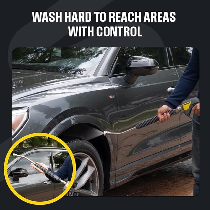 Active Pressure Washer Accessory Bundle, Adaptable for All Electric & Gas Pressure washers w/ M22-14mm Connections. Swivel Gun, Foam Cannon, Lance & 50’ Hose for DIY car wash & Professional Detailing