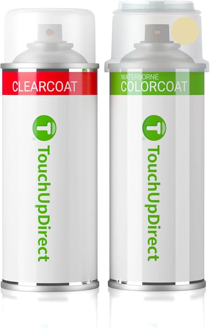 TouchUpDirect LQ Pale Adobe Metallic Compatible with Ford Exact Match Touch Up Paint Aerosol - Essential Kit