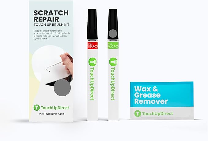 TouchUpDirect UJ Sterling Grey Metallic Compatible with Ford Exact Match Scratch Repair Touch Up Paint - Brush Kit