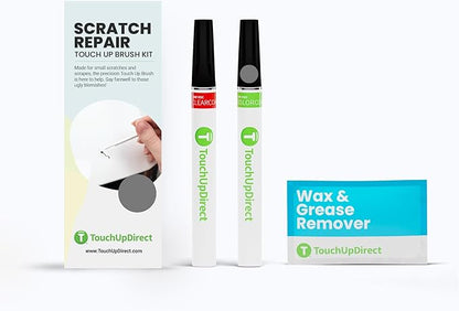 TouchUpDirect UJ Sterling Grey Metallic Compatible with Ford Exact Match Scratch Repair Touch Up Paint - Brush Kit