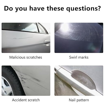 2025 Upgrade Scratch Remover for Vehicles, Car Scratch Remover, Car Scratch Repair Paste for Deep Scratches, Car Paint Scratch Repair Scratch Remover Kit with Wipe and Sponge (2 PCS)