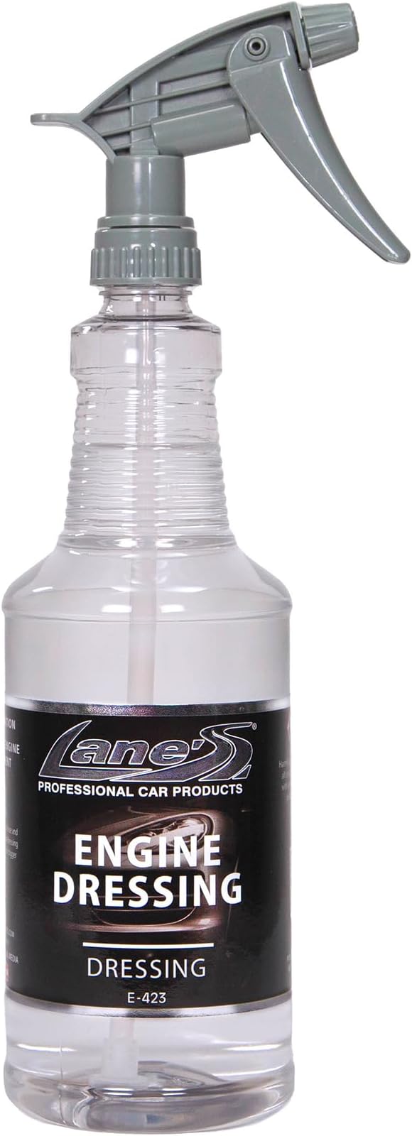 LANE'S Engine Dressing | Professional Engine Bay Cleaner and Protector Shine | Prevents Rubber Hoses Fading and Cracking | Easy to Use, Dust Resistant Degreaser & Detail Spray | 32 oz