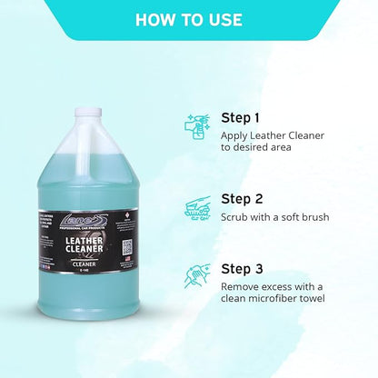 LANE'S Leather Cleaner for Car Interior- Leather Protector Spray, Automotive Leather Cleaner- Cleans Leather Pores, Removes Dirt and Grime, Keeps Leather Supple- 1 Gallon