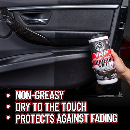 Chemical Guys Canister Wipes - VRP & Total Car Interior Cleaner & Protectant, Great for Cars, Trucks, SUVs, RVs, & More (60 Ct)