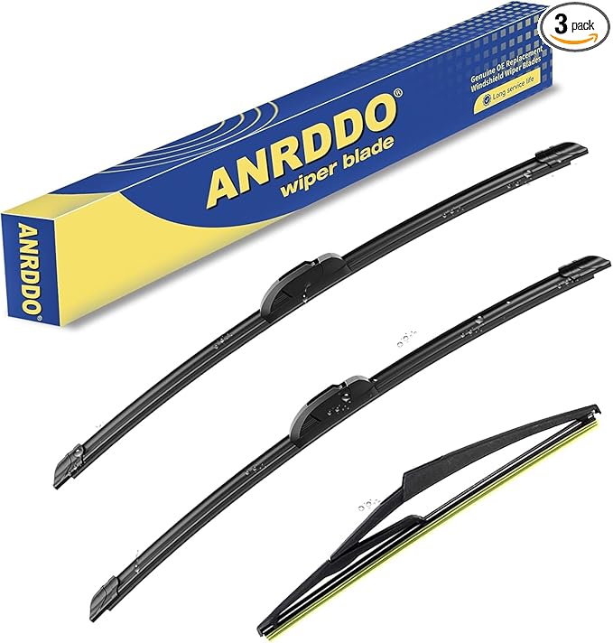 3 Wipers Replacement For 2014 2015 2016 2017 2018 2019 2020 2021 2022 2023 Nissan Rogue Windshield Wiper Blades Original Equipment Replacement - 26"+17"+12" (Set of 3) U/J HOOK