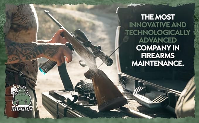 Riptide Armory Advanced Gun Cleaner & Gun Oil Kit - Cleans, Lubes, Protects Targeted Long-Lasting Formula - Nano Coat Technology - Veteran Founded & Formulated by Former US Navy Seal