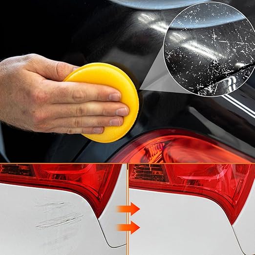 2025 New Scratch Remover for Vehicles, Car Scratch Repair Paste, Cars Paint Scratch Repair Polishing Wax with Wipe and Sponge, Car Paint Scratch Repair Kit for Deep Scratches on Various Vehicles (2)
