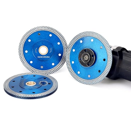 ZERICHIVE 5Pcs/Lot Super Thin 4.5" Diamond Tile Blade Porcelain Saw Blade for Cutting Porcelain Tile Granite Marbles
