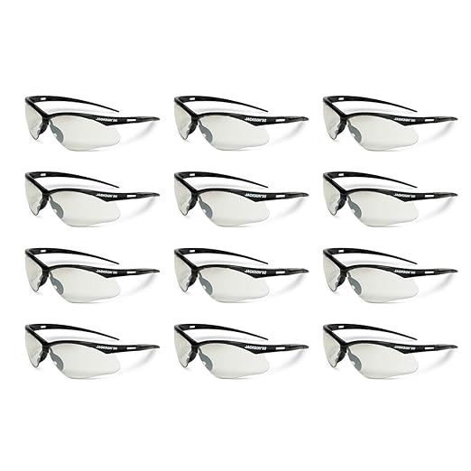 Jackson Safety SG Safety Glasses – Eye Protection for Men and Women – ANSI Z87.1 (Pack of 12)