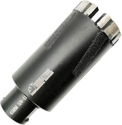 SHDIATOOL Diamond Core Drill Bits 1-3/4 Inch for Hard Stone Concrete Marble Granite Brick Laser Welded Dry or Wet Hole Saws 45mm