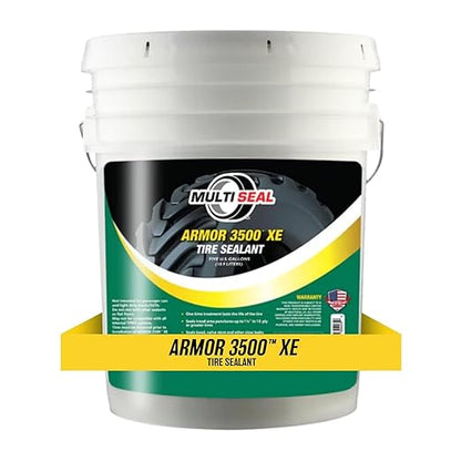 Multi Seal Armor 3500 XE Industrial-Grade Tire Sealant - Maximum Protection Formula - Extreme Environment Defense - Seals Largest Punctures - Tubeless Tire Sealant - 5-Gallon Pail