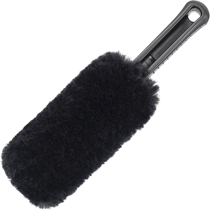 Mr. Detroit - 2pc Car Wash Kit Gerbil Wheel and Rim Brush with High Performance Cleaner 16 fl oz for Wheel & Tire, Non-Scratch Deep Cleaning Brush for Vehicle Detailing & Home Use