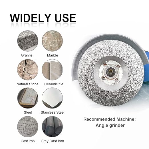SHDIATOOL 4 - Inch Diamond Grinding Wheel for Granite Marble Iron Steel Masonry Cup Grinding Disc 30/40 Grit, Dry/Wet Use, Fits 7/8 Inch Arbor