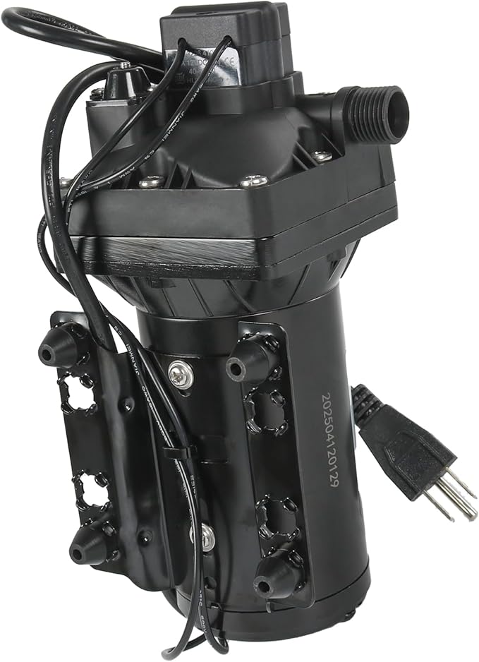 5.0 GPM 115V AC 55 PSI Revolution Water Pump with Pressure Switch Compatible with Camper, RV, Shower, Sprayer