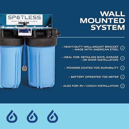 Spotless Water Systems - DIW-10B, W/Integrated Bypass | Simple Window, Solar Panel, RV & Car Wash System, Works for All Vehicles, Motorcycles, Bikes, Boats, Planes, Yachts, Towel Drying Eliminated