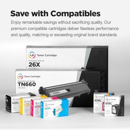 LD Products Remanufactured Ink Cartridge Replacement for HP 62XL High Yield (2 Black, 1 Color, 3-Pack) Compatible with Envy 5540 5540 5541 5542 5543 5544 5545 5546 5740 5741 5742 5743 5744 5745