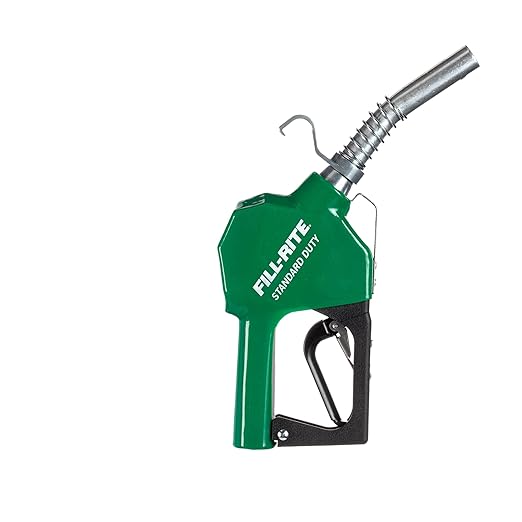 Fill-Rite SDN075GAN ¾" 3 to 15 GPM Automatic Standard Duty Fuel Transfer Nozzle, Green - For Gasoline, Diesel, Biodiesel up to B20, E15 & Kerosene