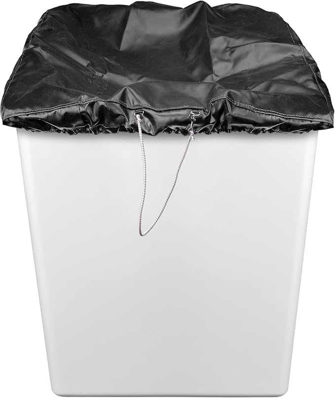 Bucket Truck Parts HEAVY DUTY Elastic Banded Bucket Cover with Support Pocket, Fits 1 Man Bucket 28"x28" Edge to Edge