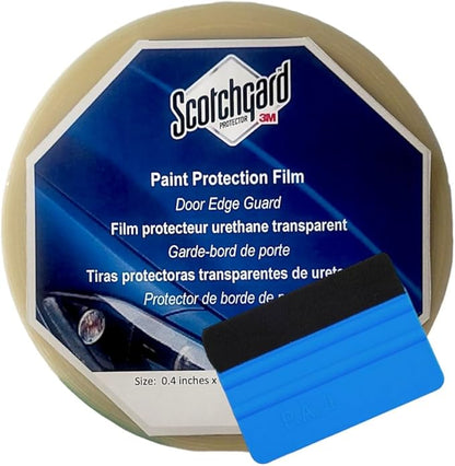 3M-Roll Door Edge Guard Paint Protection Film 0.4" 1" 2" 4" 8" x 240" 5' to 33 Yd, 8mil Impact Areas Scratches Chips Debris Clear Invisible Long-Lasting Resistant UV Gard (0.04 Inches x 20 YD)