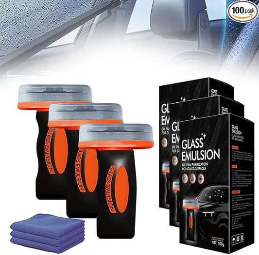 2026 New Handheld Glass Oil-Film Remover, Car Glass Oil Film Cleaner, Glass Compound with Cleaning Board for Safe Driving (3)